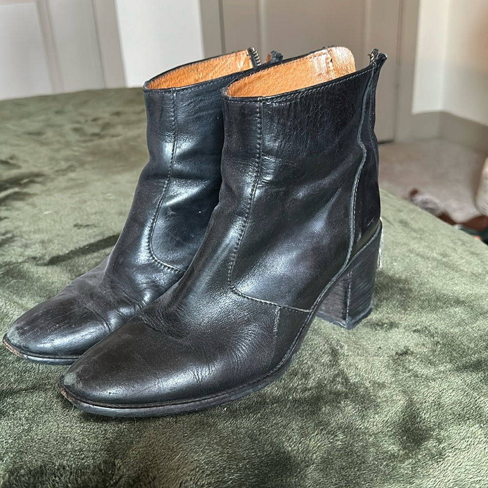 MADEWELL Black The Ames Leather Boot
